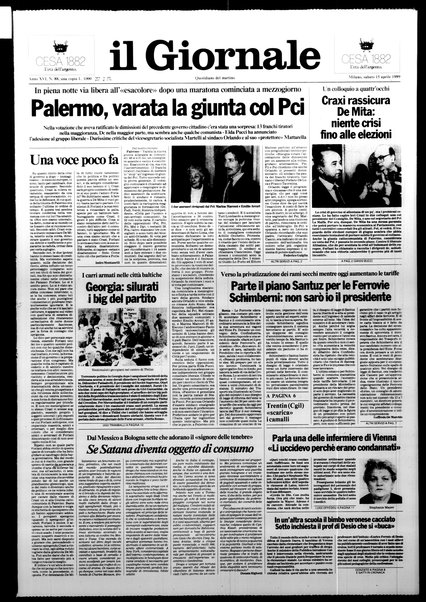 Il giornale : quotidiano del mattino